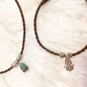 Choker & Bracelet Set of 2 pieces‎ Buddha & Hamsa